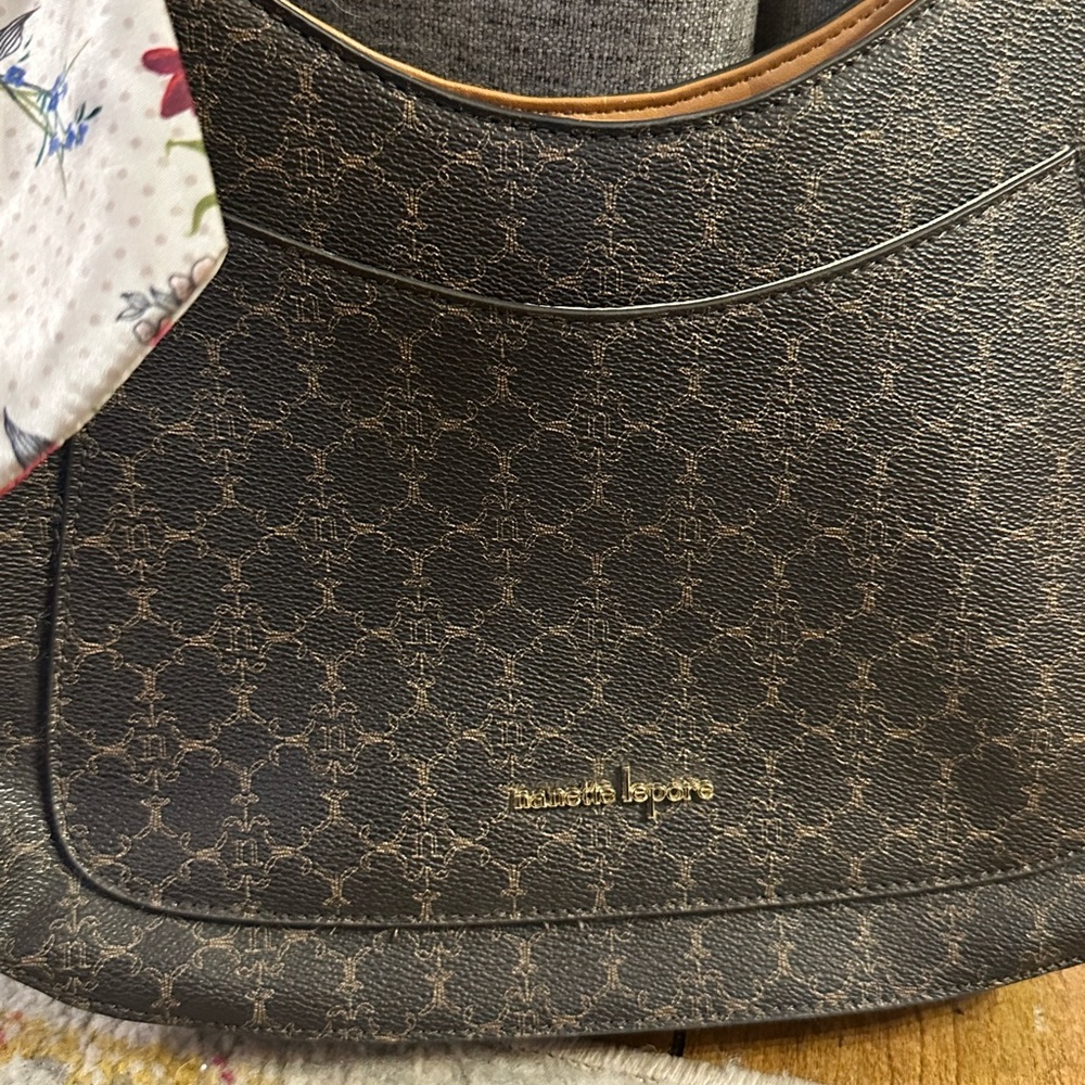 Nanette Lepore Dark Brown Crescent Shoulder Bag VERY WELL LOVED